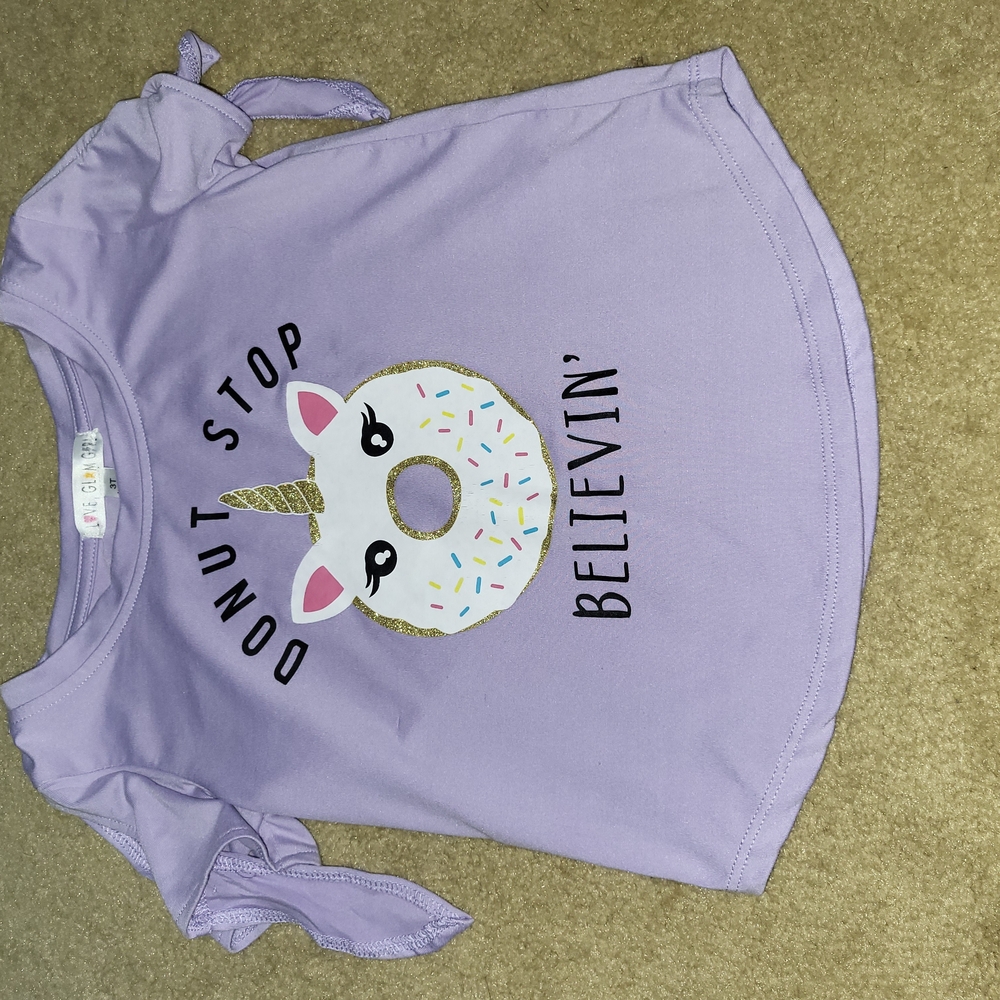 Purple Unicorn Donut Graphic Tee